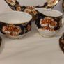 Fabulous Vintage Collectable Royal Albert Bone China Teaset for Four in the Stunning Pattern, Heirloom, Imari Style in Indigo Blue, Rust and Gilt, Mint/ Cabinet Condition Image 5
