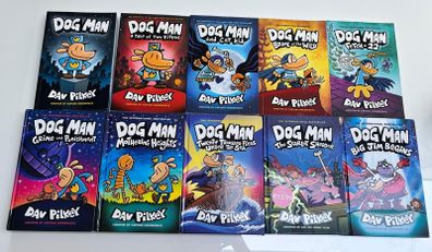 Dog Man books x10 hardback bundle (Dav Pilkey)
