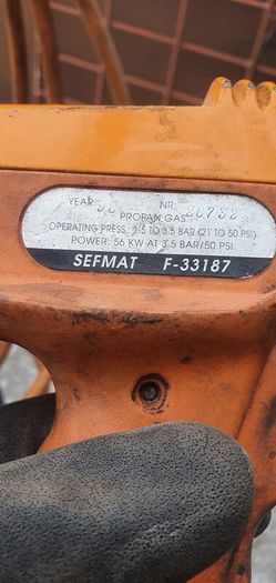 Gas Propane Torch, Ripack 2000, gas and trolley