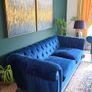 Gosford Large Navy Button Sofa Image 3