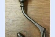6 X Large Cast Iron Vintage Style Clothes Hooks NEW