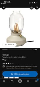 Ikea Tarnaby Lamp - Green