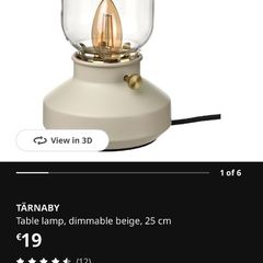 Ikea Tarnaby Lamp - Green