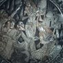 Vintage Persian pewter and brass plates Image 2