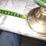 4 Beautiful Old Green Glass Oil Lamps, Postage Available Image 4