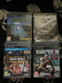 Playstation Ps3 games Angry birds Star Wars  Terraria  Far cry 3  Gran tourismo 5 prologue