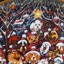 SALE!  Franklin Mint SANTA PAWS Limited Edition Christmas Plate with Dogs and some Cats Image 2