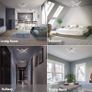 NEW SALE | LED Ceiling Light, Elegant Curved Design 4 Built-in LED Boards, 28W Cool White Light 6000K,Modern Ceiling Fixture for Living Rooms, Kitchen Hallway and Bedroom,2000 Lumens Image 4