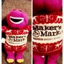Barney. With Bourbon Whiskey Christmas  Wooly Jumper. Image 2