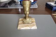 Egyptian bust brass