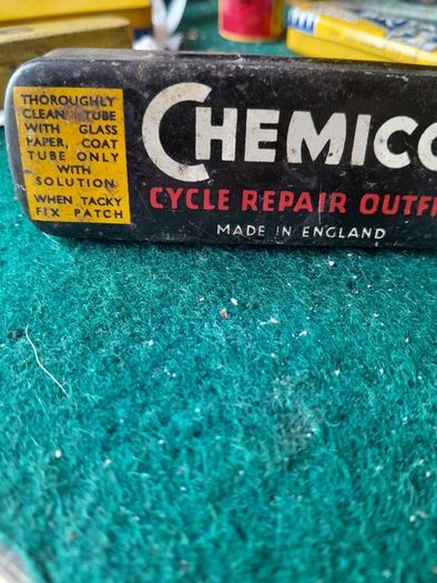 vintage chemico repair tin