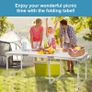 Camping Table Set with 6 Chair, Outdoor Indoor Use for BBQ table Image 3