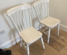 Kitchen Chairs x 2 - Windsor - Antique Farmhouse.