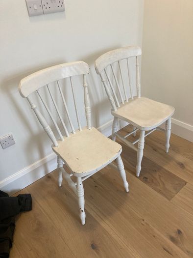 Kitchen Chairs x 2 - Windsor - Antique Farmhouse.