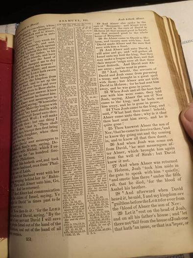 1846 Rare Miniature Quarto Bible