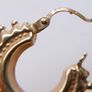Victorian 9CT Gold  375 Earrings 13mm Spike Creole Hoops Gypsy Vintage 1,7g Image 8