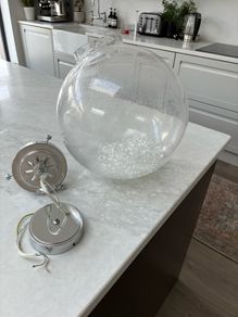 Glass ceiling lamp