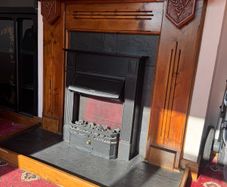electric fire and fireplace
