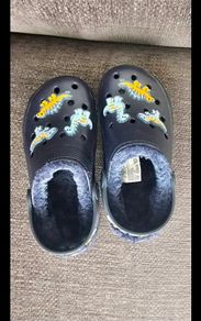 Brand New Boys Fleece-Lined Dinosaur Clogs (F&F at Tesco)