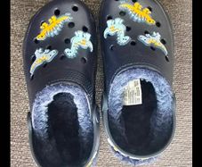 Brand New Boys Fleece-Lined Dinosaur Clogs (F&F at Tesco)
