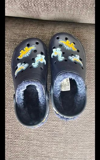 Brand New Boys Fleece-Lined Dinosaur Clogs (F&F at Tesco)