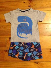Age 3-4 Dinosaur Shortie Pyjamas