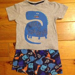 Age 3-4 Dinosaur Shortie Pyjamas