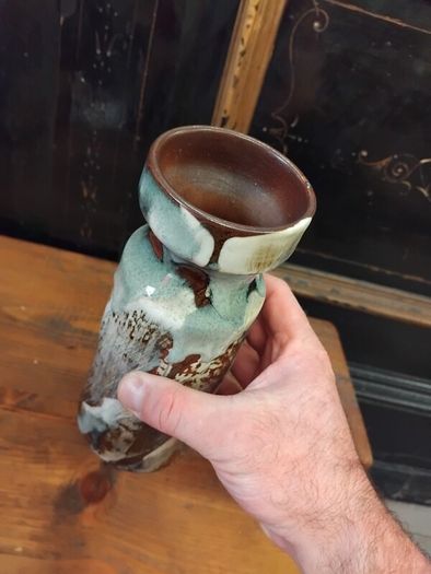 Fat Lava Pottery Vase
