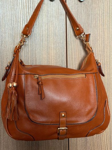 Handbag leather