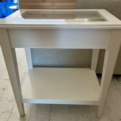 Solid wood side table