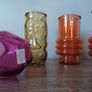 Set of x4 Coloured Glassware/ Vases Image 10