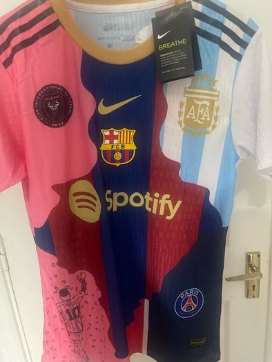 Messi 5 in 1 Career Mashup Jersey - Brand New Unworn