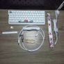 Mad60he White RGB Amber Pro Switches Coral Keycaps and Cable Image 9