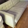 IKEA LANDSKRONA 3 Seater Sofa  Light Green  Wooden Legs Image 2