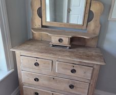 Rustic Antique Pine Dressing Table