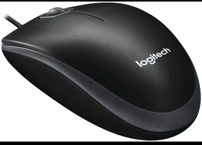 Game Office Mouse Logitech B100 USB Maus Optischer Sensor, PC/Mac/Chromebook schwarz black