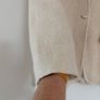 Zara textured cream blazer Image 4