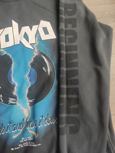 Bershka Tokyo Graphic Rock Sweatshirt Jumper Size L