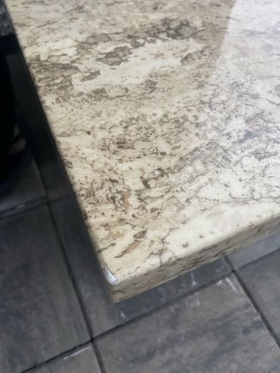 Cream marble  table