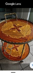 vintage bar cart