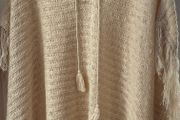 Evans ladies poncho shawl fringed wheat colour plus size