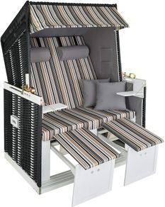 _Baltic Sea beach chair, 2-seater, 4-way adjustable backrest