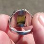 Large Green Citrine Sterling Silver Ring Image 10