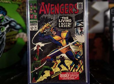 Avengers ! Issue #34 ! by Stan Lee ! 1st Appearance of The Living Laser (Arthur Parks) ! Silver Age Comic from 1966 ! by Marvel
