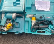 110 Volt Tekscrew Corded Gun + 110 Volt Drill. Both As New In Box. See Photos For Same.