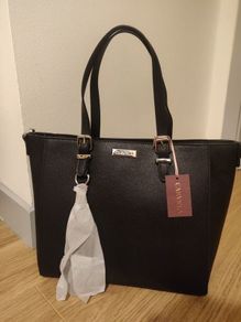 Carvela Fina Winged Black Tote Bag