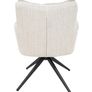 Cremona Swivel Armchair Light Grey Chenille 360 Image 9
