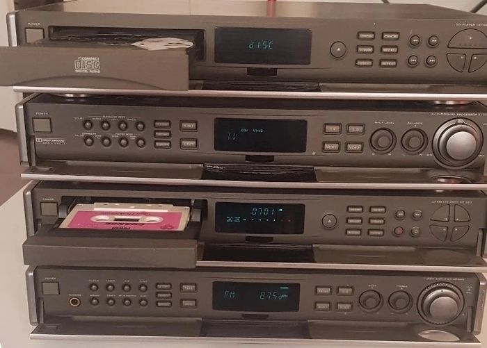 Rare Marantz Titanium System iconic Design Motorised Door Panels 4 piece System really rare fully serviced with original Remote