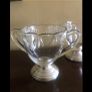 Antique Silver Footed Sugar and Milk Bowls Image 4
