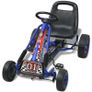 Pedal Go Kart with Adjustable Seat Blue Image 3